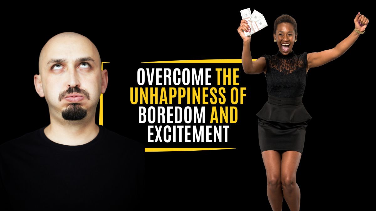 Home 35 a boredom men and the excited lady with their facial expression demonstrating the unhappiness caused by boredom and excitement