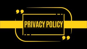 Privacy Policy 1 Quoteswordsmith privacy policy page designed with the beautiful yellow fonts having dark black background